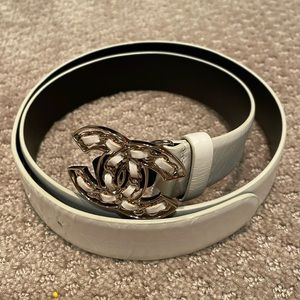 Chanel leather belt
